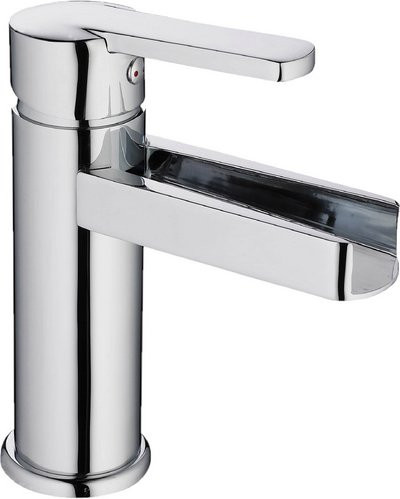 SCHÜTTE Design-Waschtischarmatur Niagara mit Schwallauslauf, Einhebelmischer, Chrom, Silber - Bild 1