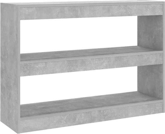 vidaXL Bücherregal und Raumteiler in Betongrau, B/T/H: 100 x 30 x 72 cm - Bild 1