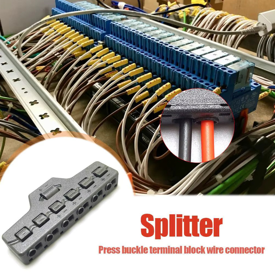 Ports Hub Out Line Splitter Kabelverteiler für LED-Streifen und Niederspannungsbeleuchtung in Grau - Bild 2