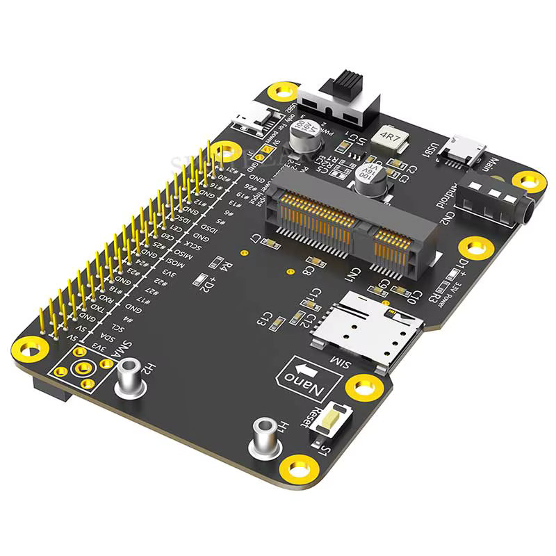 Spotpear Mini PCIe LTE Hut für Raspberry Pi 3G/4G/LTE, kompatibel mit Samsung Artik, Rock64 und Asus Tinker sowie Latte Panda - Bild 2