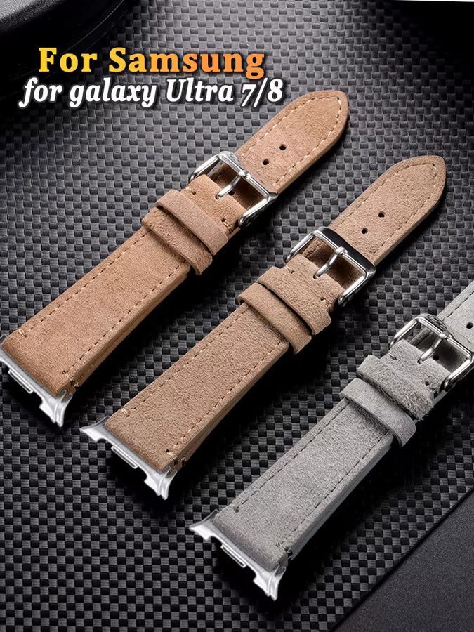 crazyband Uhrenarmband Wildleder, Samsung Galaxy Watch 7 Ultra 47mm - Bild 5