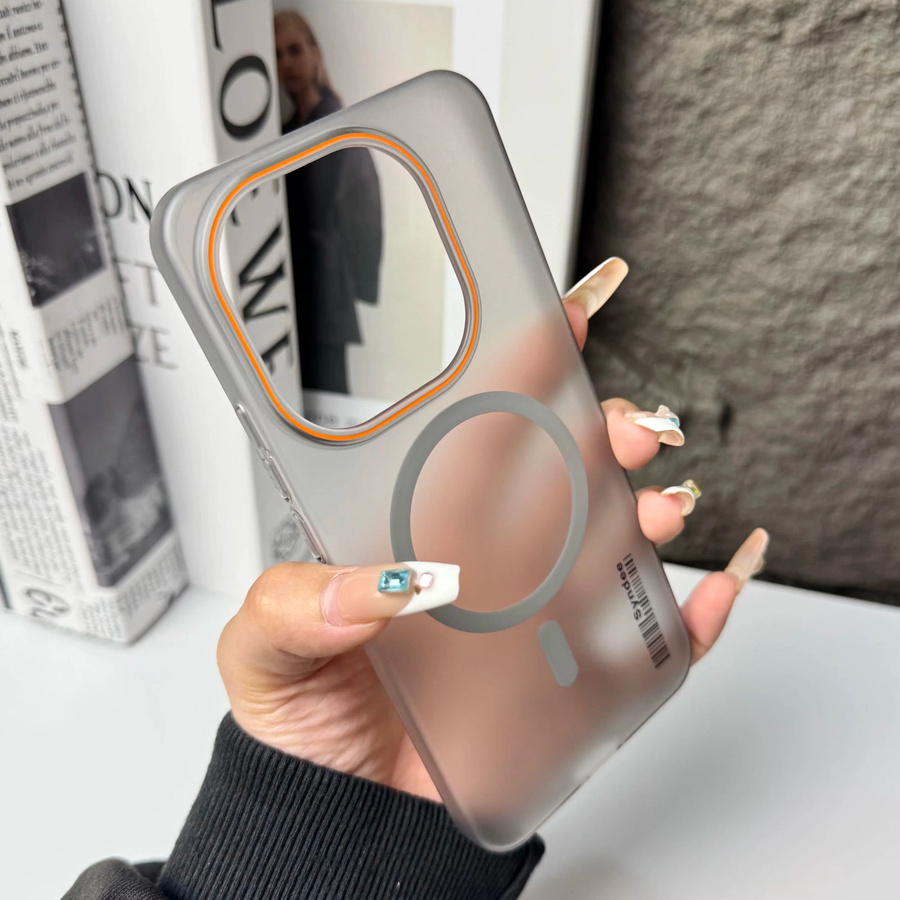Candy MagSafe Schutzhülle für OPPO Find X9, X8, X7 Ultra Pro und X8S Plus, matte transparente Hartschale, Grau - Bild 3