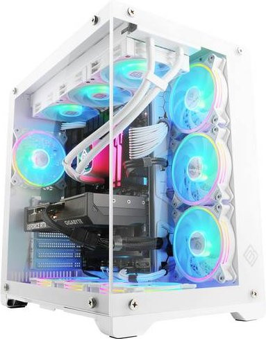 CSL Computer Gaming PC M10750 in Weiß mit AMD Ryzen 7 7800X3D, 32GB RAM, 2000GB SSD und Nvidia GeForce RTX 4070 Ti 12GB GDDR6X unter Windows - Bild 1