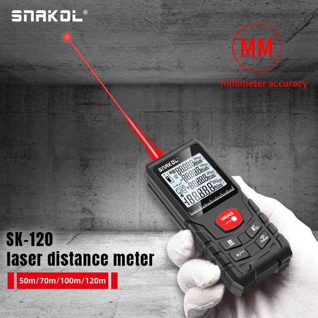 Snakol Professioneller Laser-Entfernungsmesser in Schwarz - Bild 1