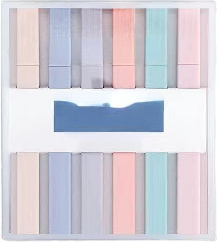 NATAWA Textmarker Set mit 6 Pastellfarben, fluoreszierende Stifte mit Keilspitze in Multicolour - Bild 1