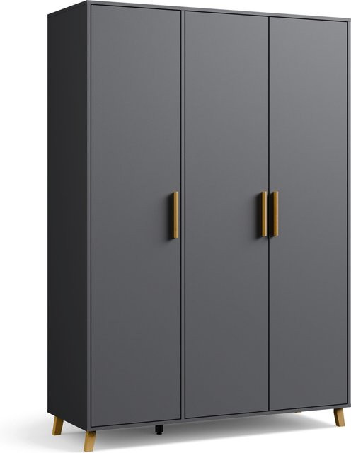 RAUCH BLUE Shinjo Drehtürenschrank in Eiche matt mit integrierten Schubladen, Breite: 140 cm, Höhe: 203 cm, Tiefe: 53 cm - Bild 1