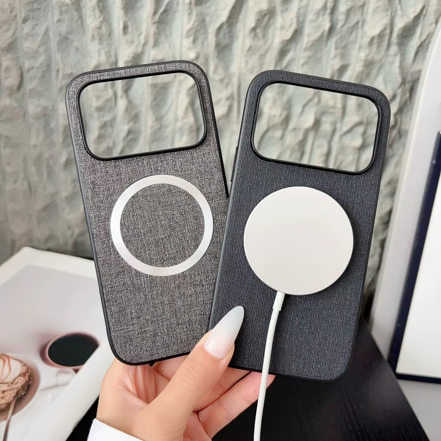 Luxuriöse magnetische Handyhülle für Huawei Honor 600 Pro in Lila mit Stoffmuster und Lederschutz - Bild 3