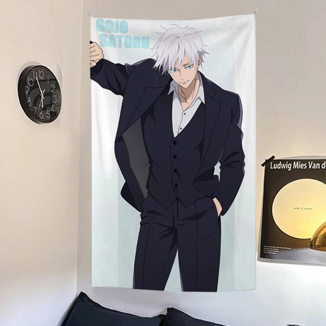 Japanischer Anime Gojo Satoru Wandteppich von JMG Household Supplies, Mehrfarbig, B: 150 cm, H: 200 cm - Bild 1
