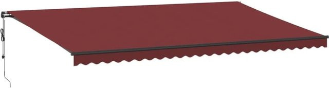vidaXL Automatische Markise mit LED in Weinrot, B: 600 cm, A: 350 cm - Bild 1