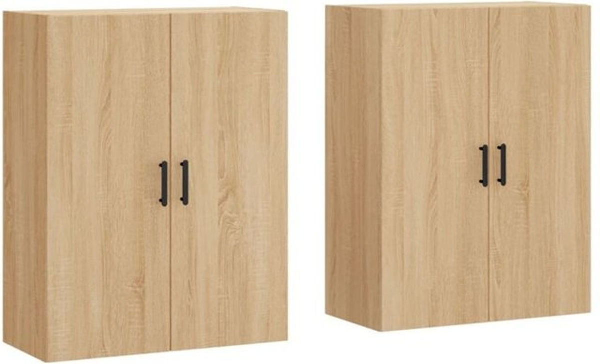 2er-Set Wandschränke von Vidaxl in Sonoma-Eiche, Modernes Design mit Drehtüren, B/T/H: 69,5 x 34 x 90 cm - Bild 1