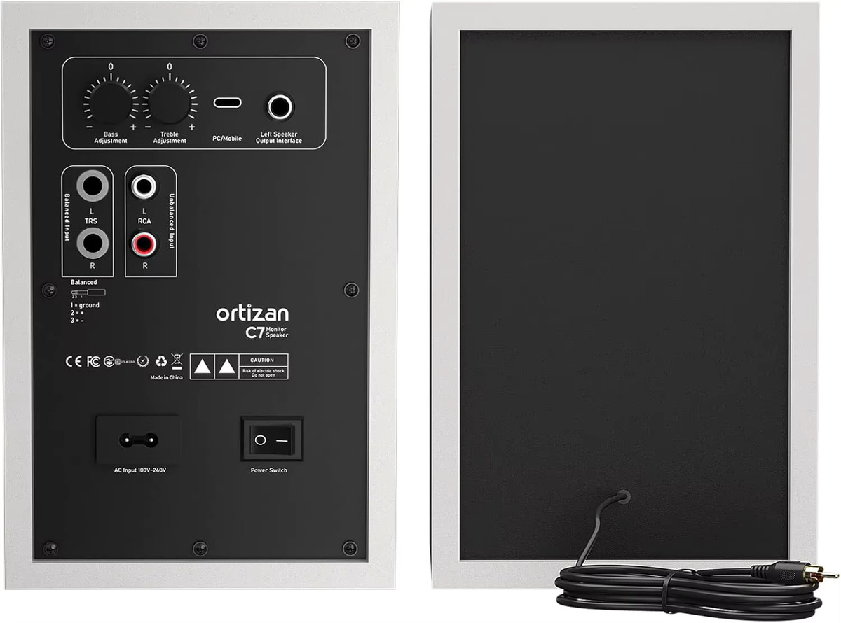 Ortizan Audio Bookshelf Aktivlautsprecher Studio Monitor mit Bluetooth 5.3 und USB DAC für Computer, TV und HiFi-Systeme - Bild 2