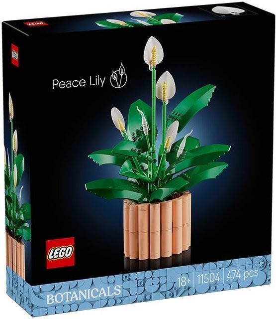 LEGO Botanicals Friedenslilie 11504 künstliche Pflanze in Grün und Weiß - Bild 3