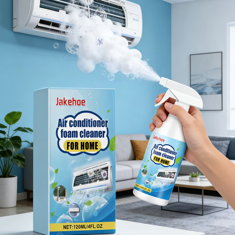 Jakehoe Klimaanlagen-Schaumreiniger für Abluftventilatoren, Standgeräte und Wandmontierte Klimaanlagen, Haushalts-Spulenreiniger-Spray, 120 ml - Bild 5