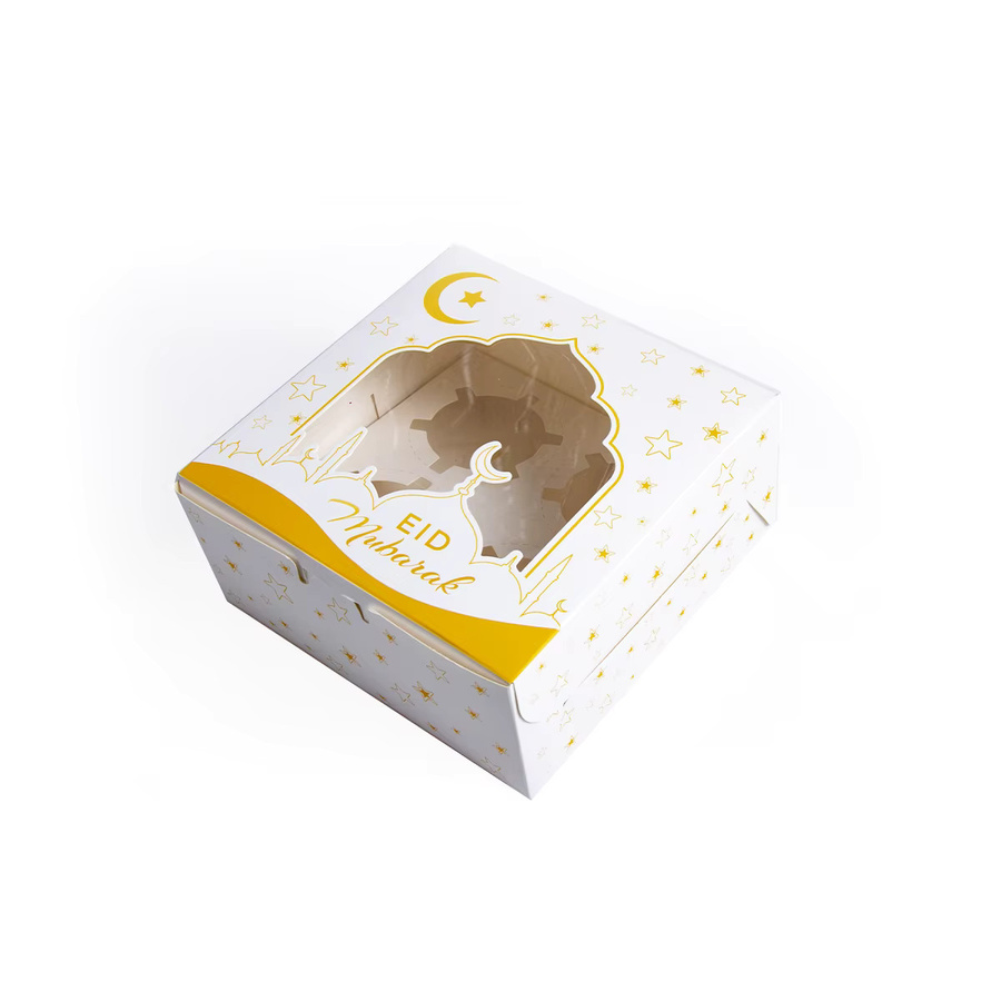 Cyuan Ramadan Cupcake Boxen aus Papier in Schwarz für Eid Mubarak Gebäck und Muffins - Bild 2