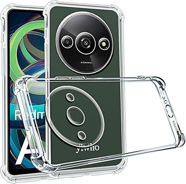 Stoßfeste Handyhülle für Xiaomi Redmi A3 A2 A1 Plus in Transparent Klar mit weicher TPU-Rückseite - Bild 1