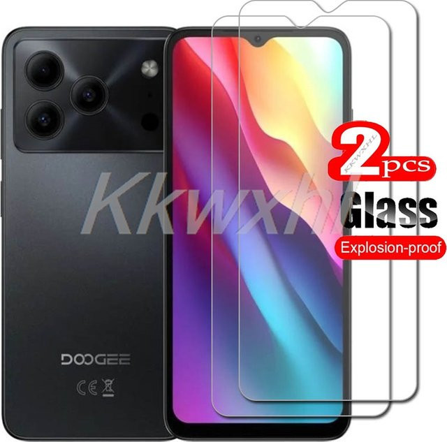 Doogee Note 56 Plus 58 Pro 59 Pro Displayschutz aus gehärtetem Glas, transparent, 1/2 Stück - Bild 1