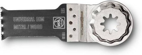 Fein E-Cut Universal Bimetall Tauchsägeblatt StarlockPlus für Holz, Metall und Kunststoff, Silber, 10 Stück, Durchmesser: 28 mm, Höhe: 60 mm - Bild 1