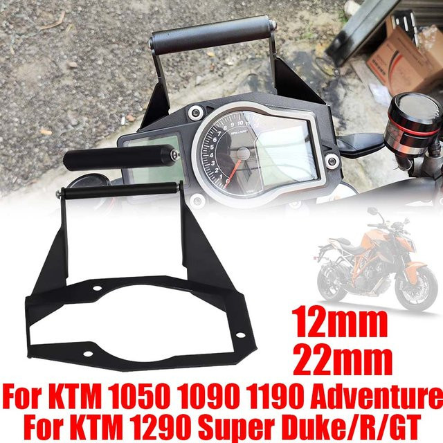 Motorrad Handyhalterung für KTM 1050 1090 1190 Adventure ADV 1290 Super Duke R GT in Schwarz zur GPS Navigation - Bild 1