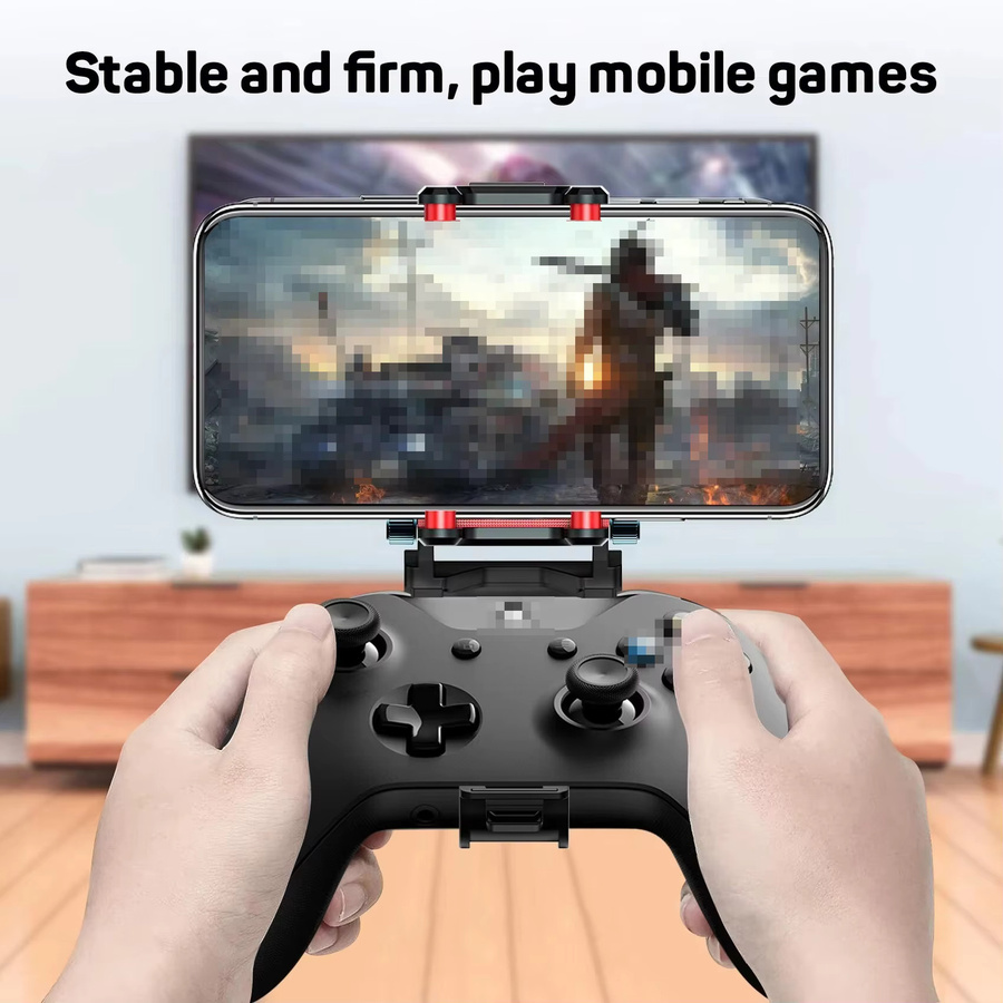 Mobile Gaming Clip Handy Halterung für Xbox Serie X und XSX Wireless Controller in Schwarz und Rot - Bild 2