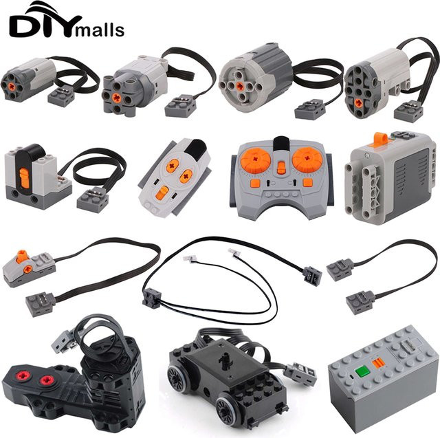 DIYmalls MOC Technische Teile Power Functions, Zubehör, Kunststoff, Grau - Bild 1