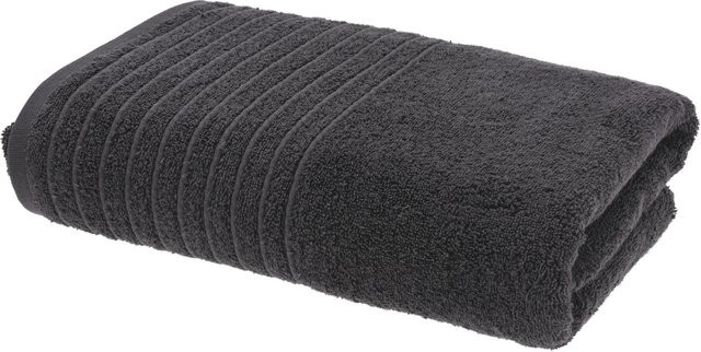 SANSIBAR Duschtuch aus Bio-Baumwolle in Anthrazit, B/H: 70 x 140 cm - Bild 1