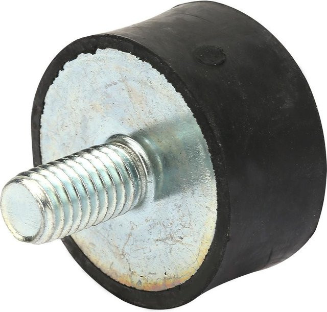4 Stück Fishine Gummi-Puffer Silentblock Schwingungsdämpfer Anti-Vibration in Schwarz und Silber, Durchmesser: 30 mm, Höhe: 30 mm, Gewinde: M8 x 23 mm - Bild 1