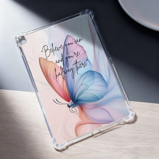 Schutzhülle mit Schmetterlings-Design für Samsung Galaxy Tab A9, S10 FE, A9 Plus, S6 Lite, S10 Lite, A11, A8, S9 FE Plus, S7 FE und S8 aus Silikon - Bild 1