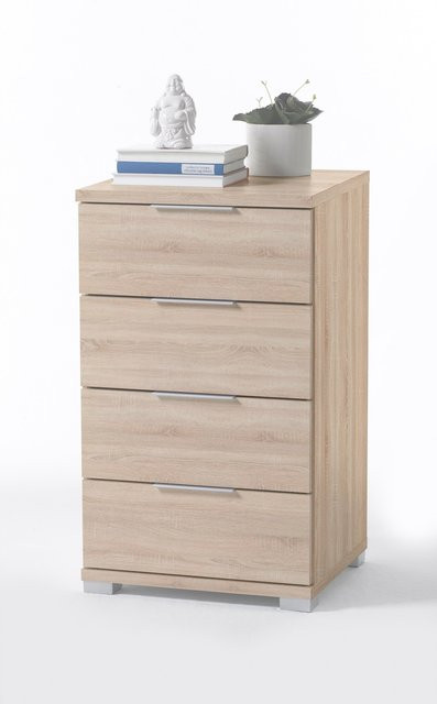 Vaja Möbel Nachtkommode Gaby in Eiche modern in Weiß, Braun oder Beige - Bild 1