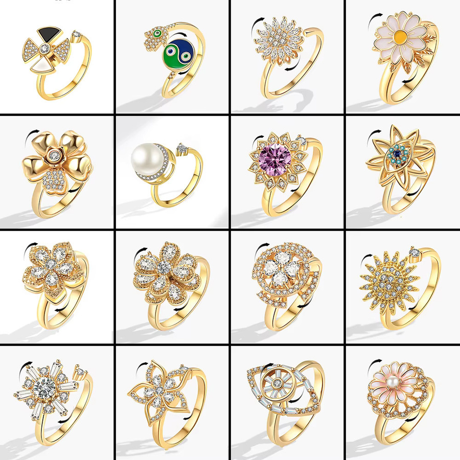 yiustar Ringe, Zirkonia, Perle, Damen - Bild 1