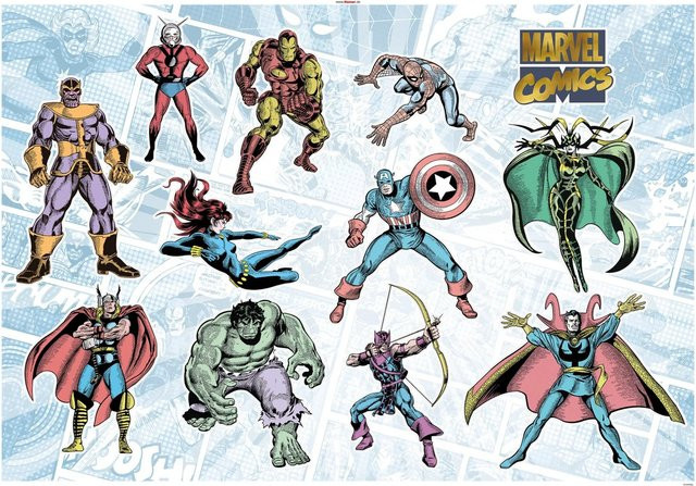 Komar Deko-Sticker Marvel Collection Multicolor B: 100 cm, H: 70 cm - Bild 1