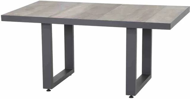 Siena Garden Gartentisch Corido Rechteckig aus Aluminium und Keramik in Anthrazit Matt B: 140 cm, T: 85 cm - Bild 1