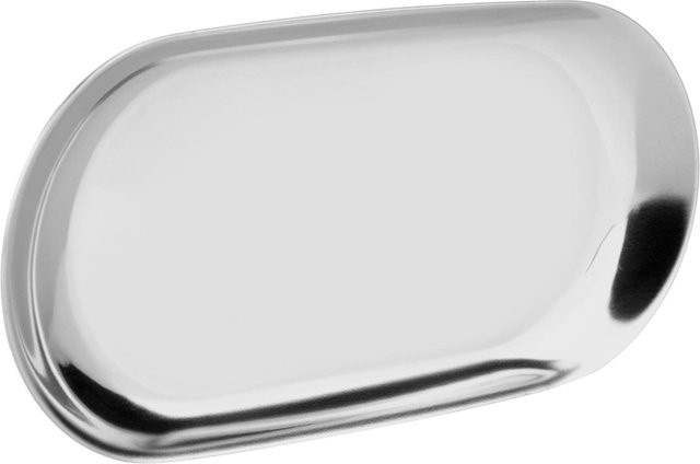 Fishine Serviertablett aus Edelstahl in Silber, Oval im Nordic Stil - Bild 1