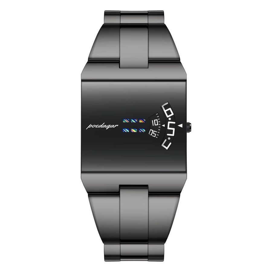 POEDAGAR Armbanduhr, Quarz, Edelstahl, Herren - Bild 7