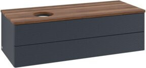 V&B Waschtischunterschrank Antao mit Frontstruktur und Beleuchtung, Lackiert, B/T/H: 120 x 50 x 50 cm - Bild 1