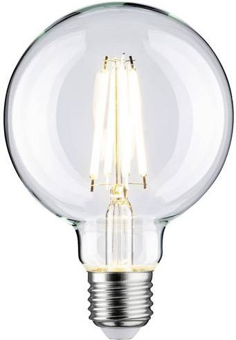 Paulmann LED Globe Filament Leuchtmittel E27, 9W (75W Äquivalent), Warmweiß, Transparent, Dimmbar, Durchmesser: 95 mm, Höhe: 140 mm - Bild 1
