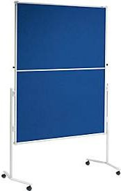 MAUL Moderationstafel Pro klappbar als Textil-Whiteboard in Blau, B: 120 cm, H: 150 cm - Bild 1