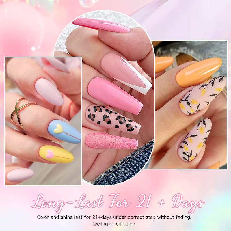 Mtssii Gel Nagellack, Lila, Glänzend, 7 Teile Set - Bild 2