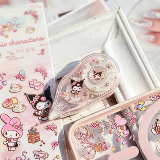 Sanrio Aufkleber Set mit Hello Kitty, Kuromi, My Melody, Little Twin Stars und Keroppi in Mehrfarbig für Scrapbook und Schreibwaren - Bild 1
