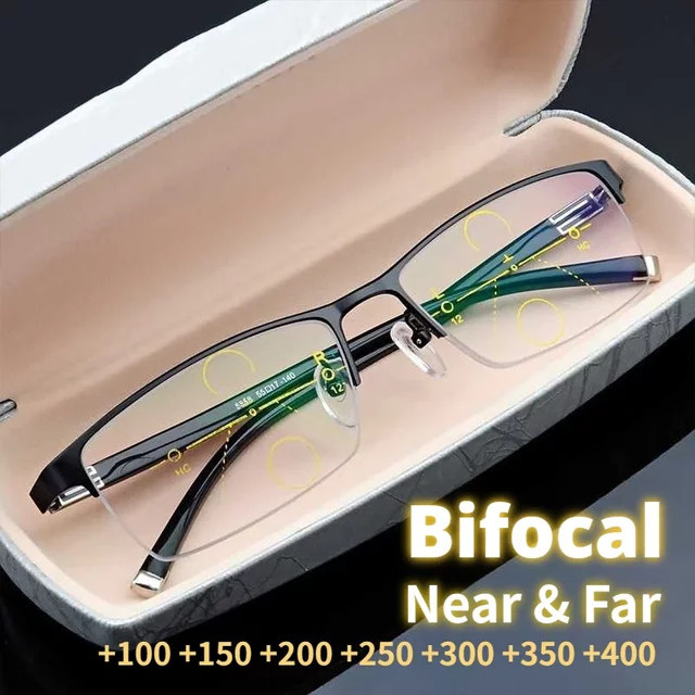 DIXSG Lesebrille, Vollrand, rectangular, Metall, black, Unisex - Bild 1