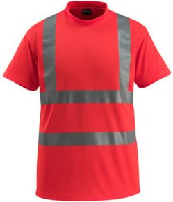 Mascot T-Shirt Townsville Warnshirt in Rot Größe M nach EN ISO 20471 Klasse 2 - Bild 1