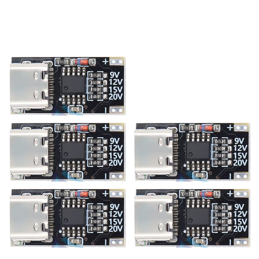 SAMIROB 10er Set USB Type-C Decoy Board PD/QC/AFC Trigger Modul für Schnellladung, Schwarz - Bild 2