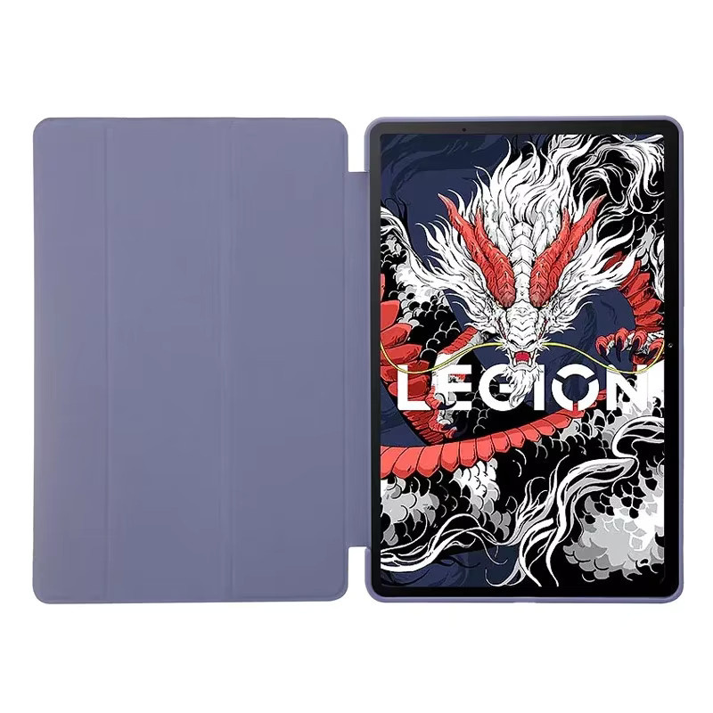 Lenovo Legion Y700 2023 Tablet Hülle aus PU Leder und TPU mit Standfunktion in Schwarz für 8,8 Zoll TB321FU - Bild 1