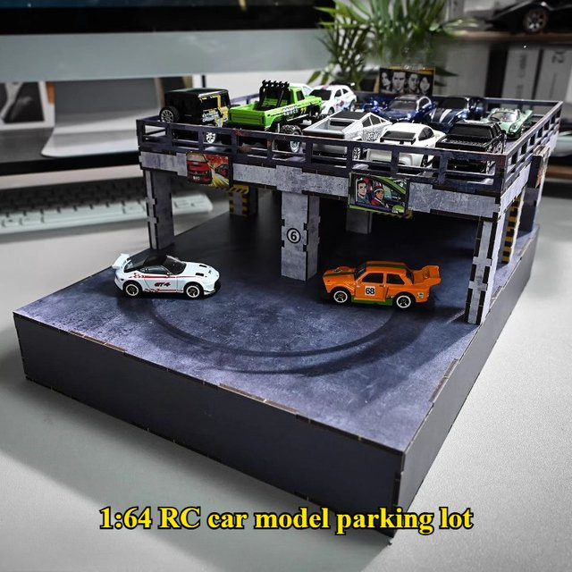 AT 99 MODEL RC Auto Modell Parkplatz, 1:64, Elektrische Drift-Drehscheibe - Bild 1