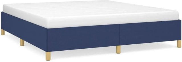 vidaXL Boxspringbett in Blau mit Stoffbezug, B/T/H: 180 x 200 x 35 cm - Bild 1