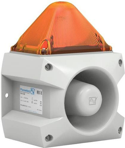 Pfannenberg Optisch-akustischer Signalgeber LED PA L 5 24 V/DC in Orange und Grau - Bild 1