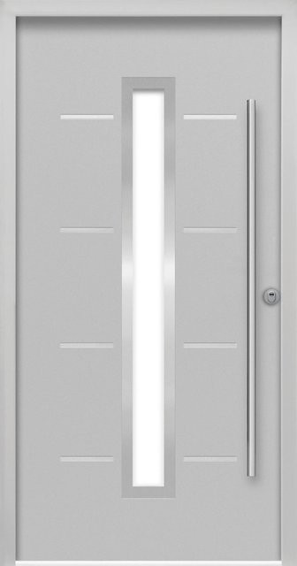 Sicherheits-Haustür Splendoor ThermoSpace Milano Prime RC2 mit Glaseinsatz, Grau, B: 110 cm, H: 210 cm, Anschlag Rechts - Bild 1