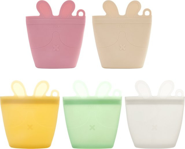Wiederverwendbare Snack Box aus Silikon für Babys, auslaufsicher und gefrierschranktauglich - Bild 1
