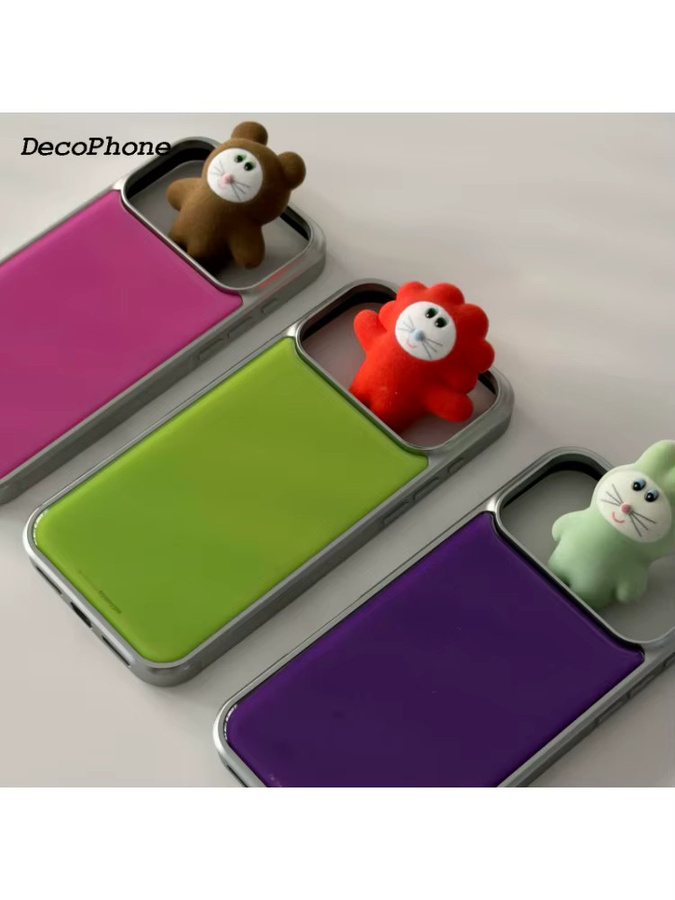 DecoPhone Koreanische Handyhülle im Y2K-Stil für iPhone 16 15 14 13 12 11 Pro Max Plus, Mehrfarbig - Bild 4