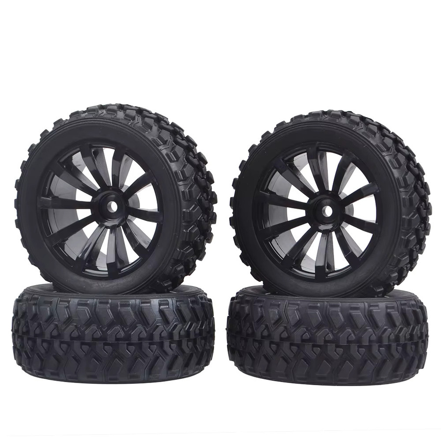 RcAidong Rallye-Reifen, 1/10, 12 mm Sechskanträder, Schaumstoffeinsätze, 1/16 - Bild 2