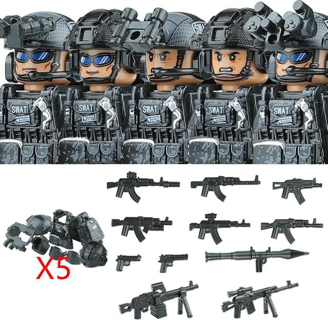 Linyi toy Armee Swat Baustein Gebäude Figuren Set - Bild 1